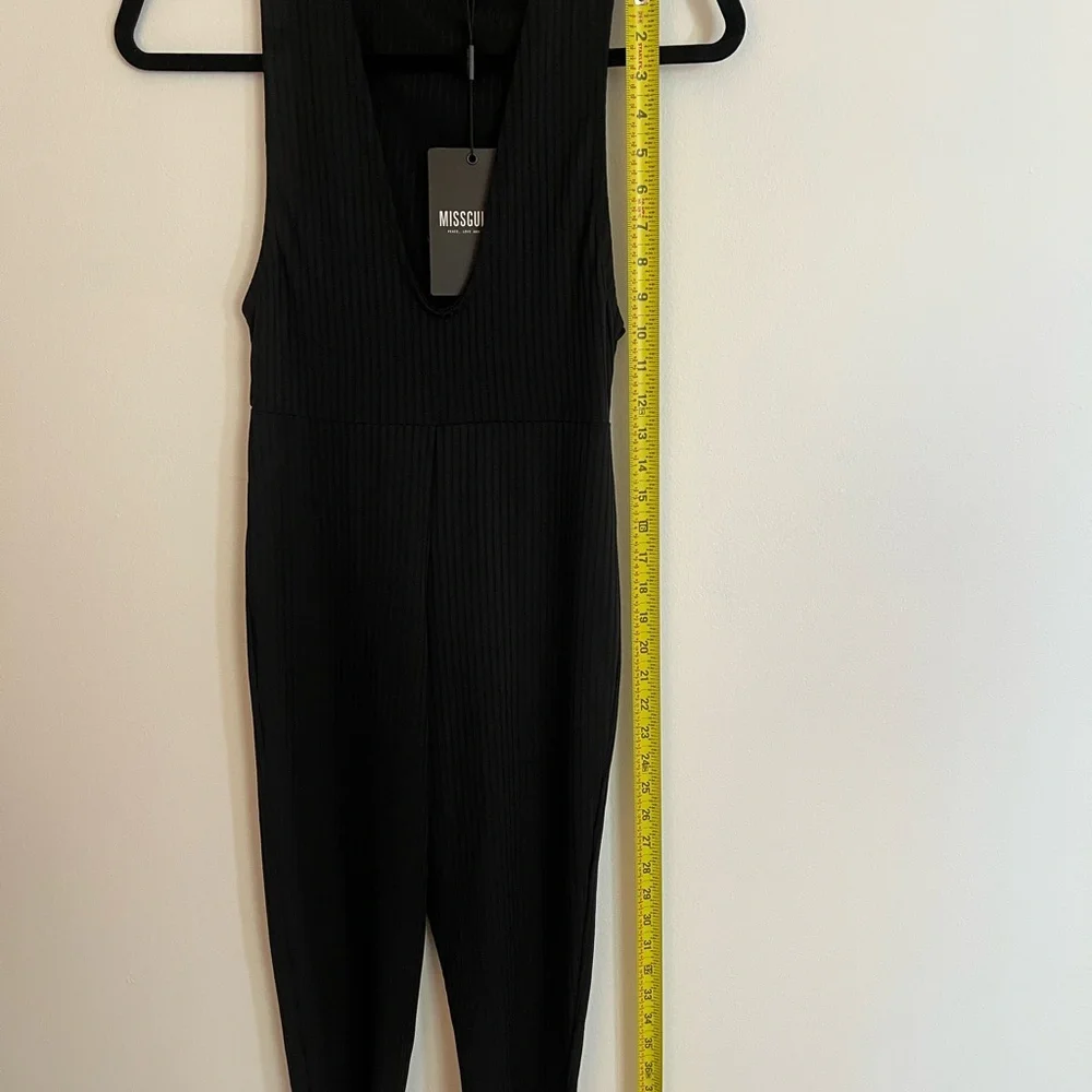 Missguided Jumpsuit Black Size 4 NWOT 004